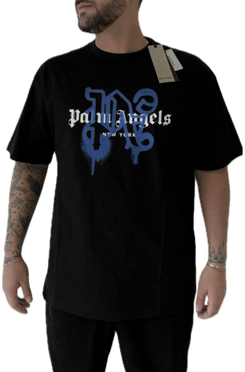 T-shirt Palm Angels Logo-Print cotton